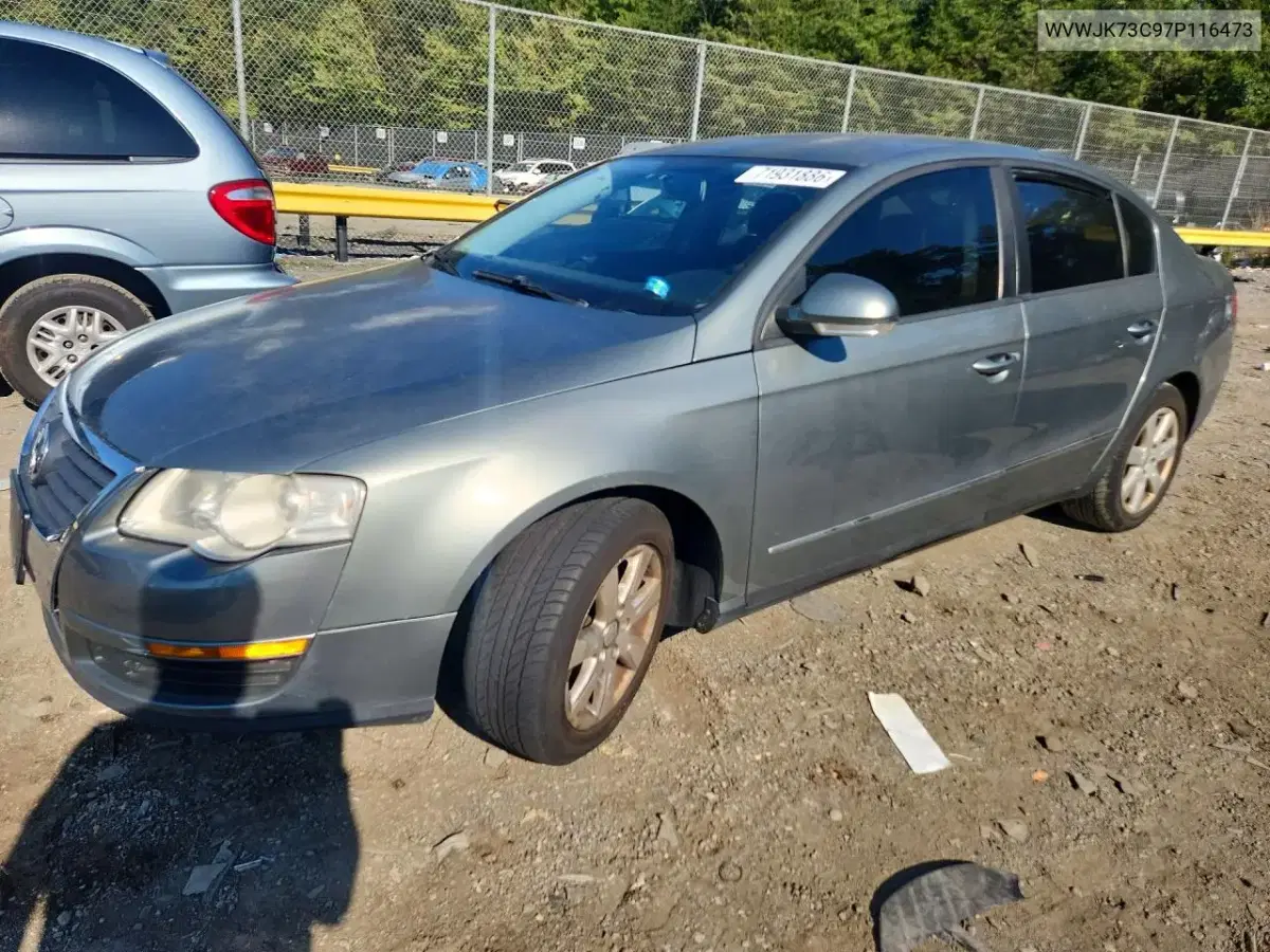 WVWJK73C97P116473 — 2007 Volkswagen Passat, мелкие вмятины и царапины, фото до ремонта