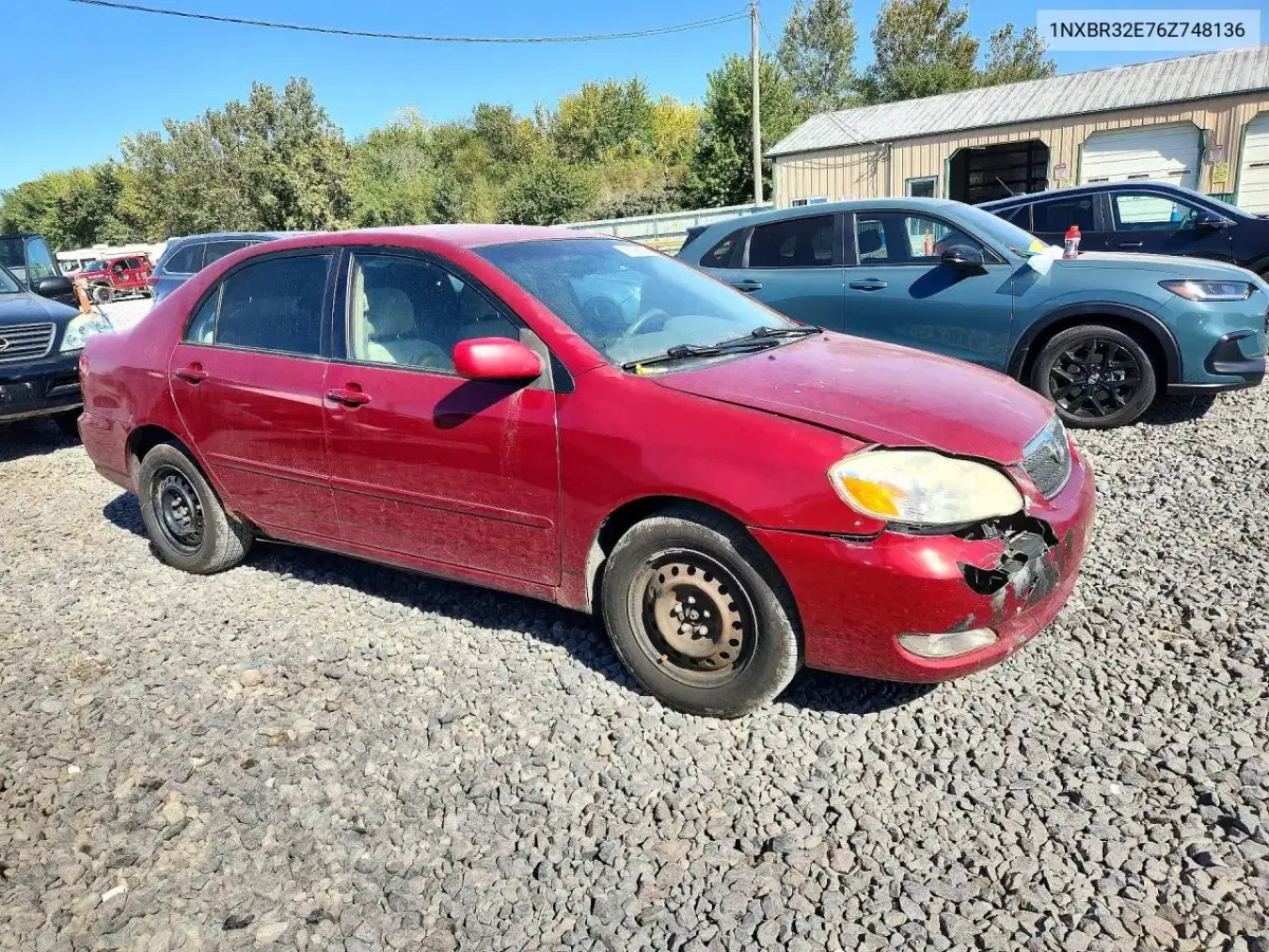 2006 Toyota Corolla Le VIN 1NXBR32E76Z748136 фото 4