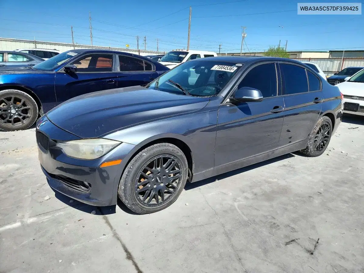 WBA3A5C57DF359425 — 2013 BMW 3ER, механические повреждения, фото до ремонта