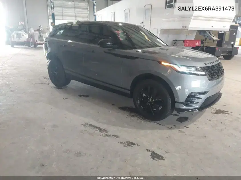 SALYL2EX6RA391473 — 2024 Land Rover Range Rover Velar, Задняя часть, фото до ремонта
