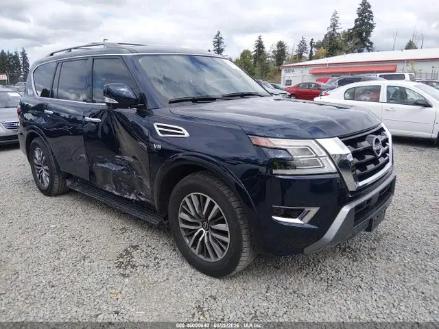 JN8AY2BB7N9814998 — 2022 Nissan Armada SL 4WD, Правый бок (Right Side), фото до ремонта