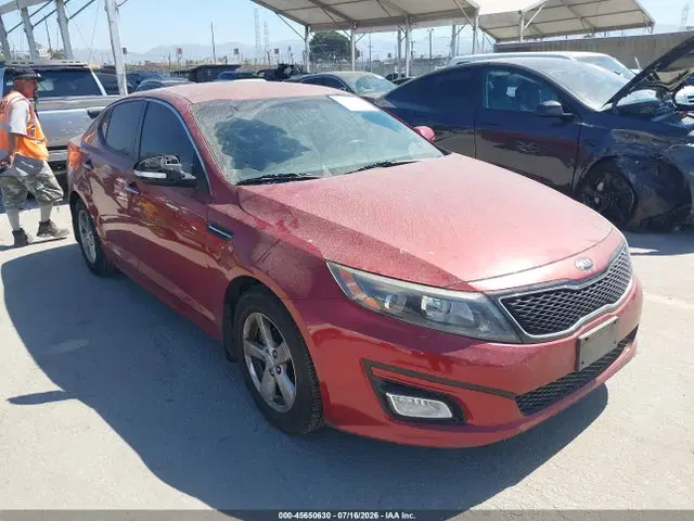 5XXGM4A7XFG423553 — 2015 Kia Optima LX, Угон (Theft), фото до ремонта