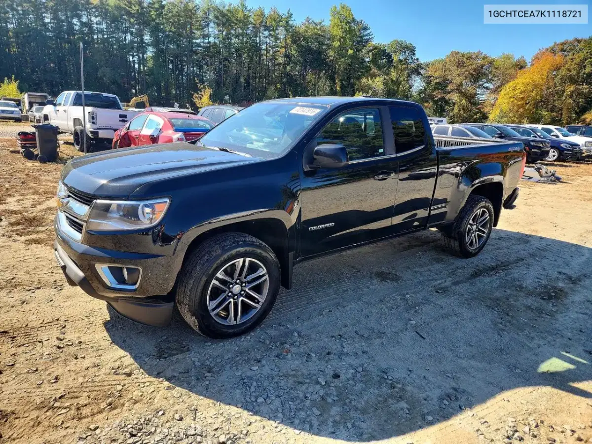 1GCHTCEA7K1118721 — 2019 Chevrolet Colorado, естественный износ, фото до ремонта