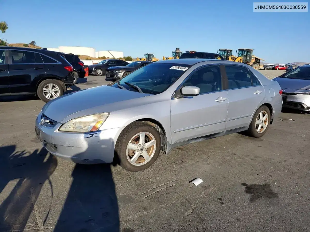 JHMCM56403C030559 — 2003 Honda Accord, мелкие вмятины и царапины, фото до ремонта