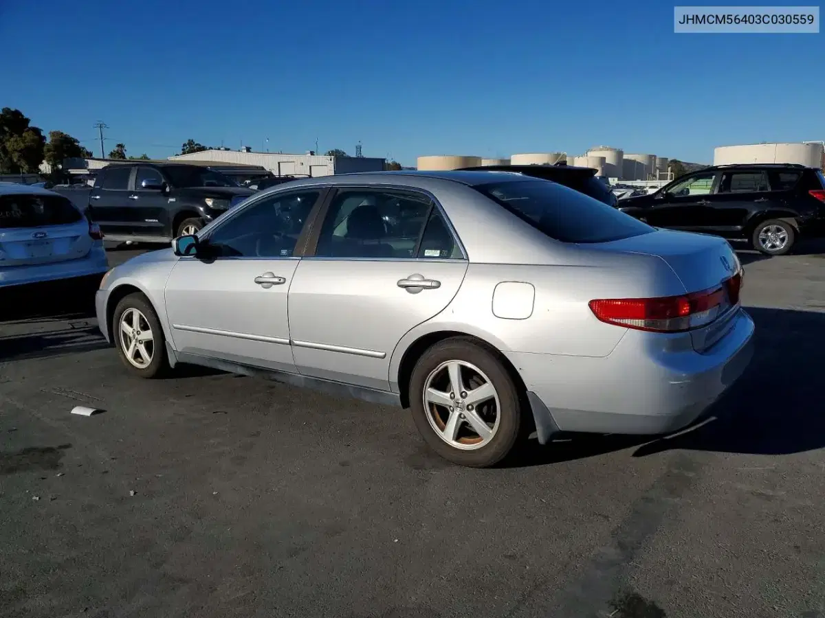 2003 Honda Accord Lx VIN JHMCM56403C030559 фото 2