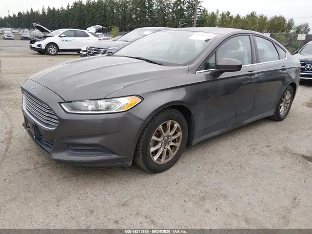 2016 Ford FUSION S VIN 3FA6P0G78GR215957 фото 2