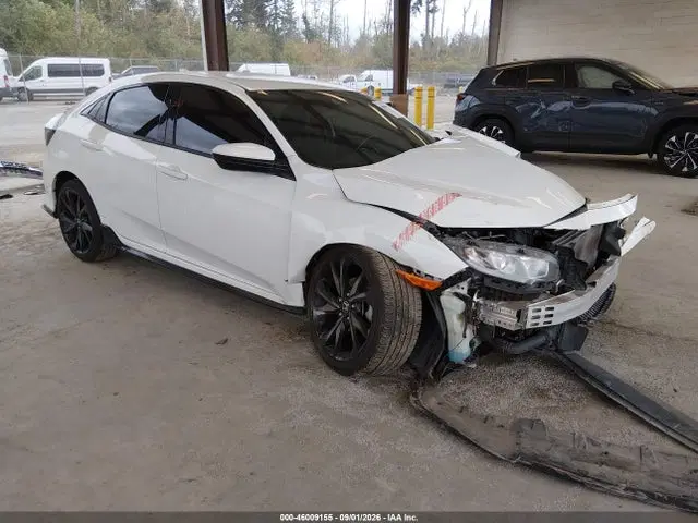 SHHFK7H4XKU411994 — 2019 Honda Civic Sport, Передняя часть, фото до ремонта