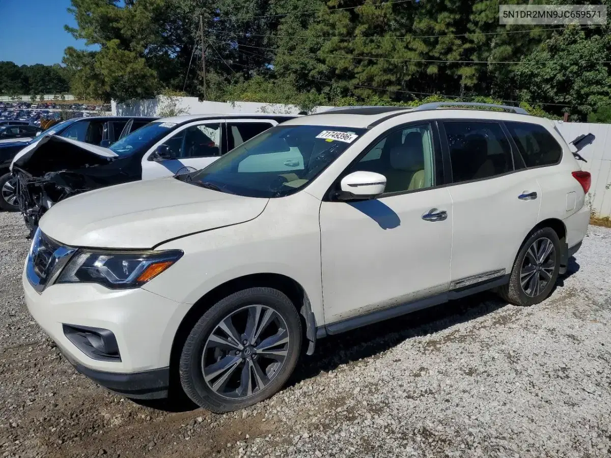5N1DR2MN9JC659571 — 2018 Nissan Pathfinder, механические повреждения, фото до ремонта