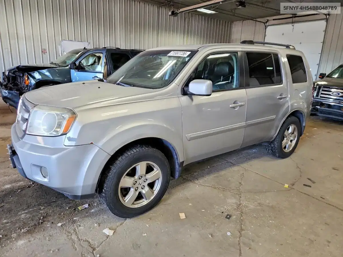 5FNYF4H54BB048789 — 2011 Honda Pilot, Сторона, фото до ремонта