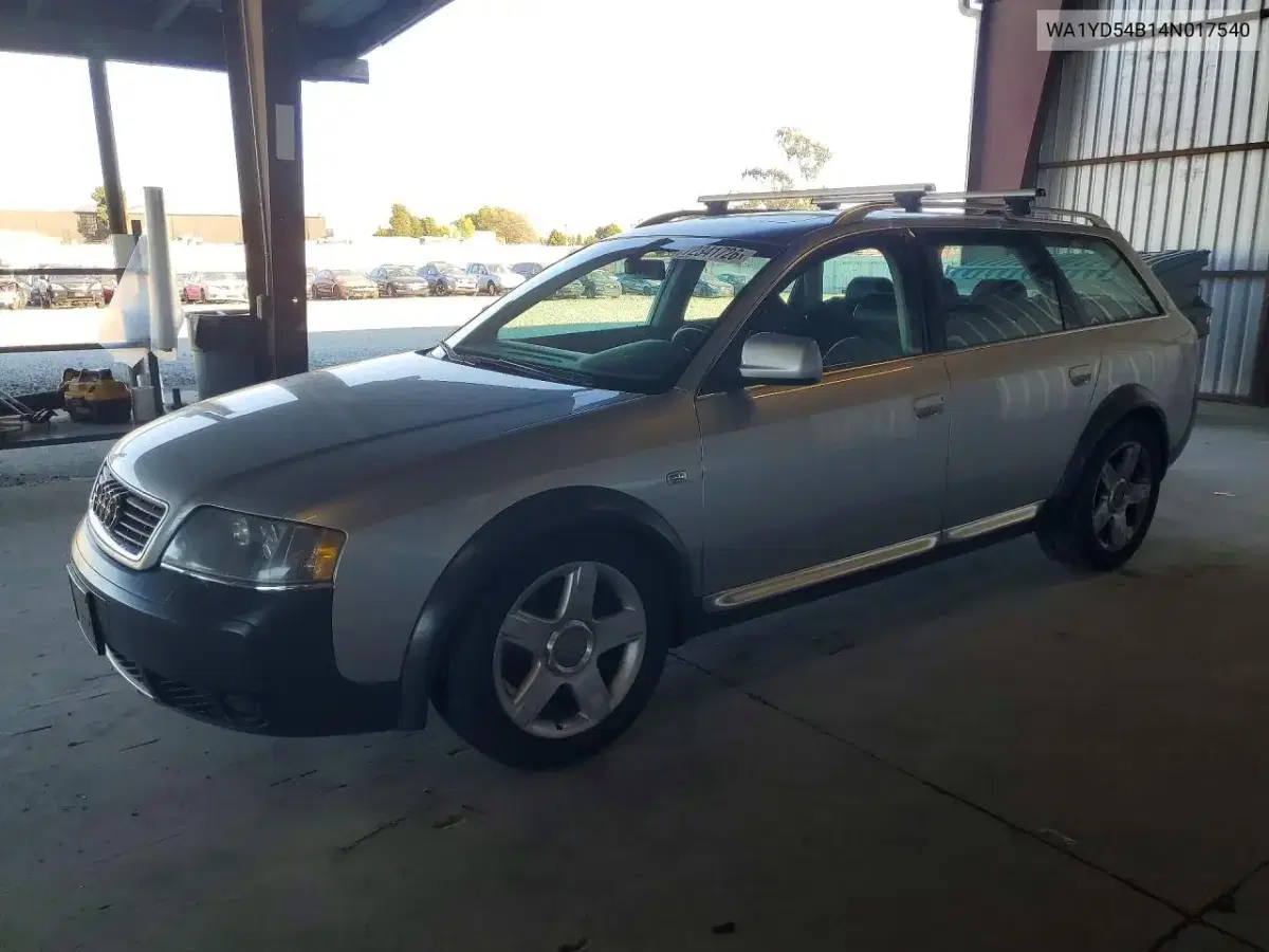 WA1YD54B14N017540 — 2004 Audi Allroad, мелкие вмятины и царапины, фото до ремонта