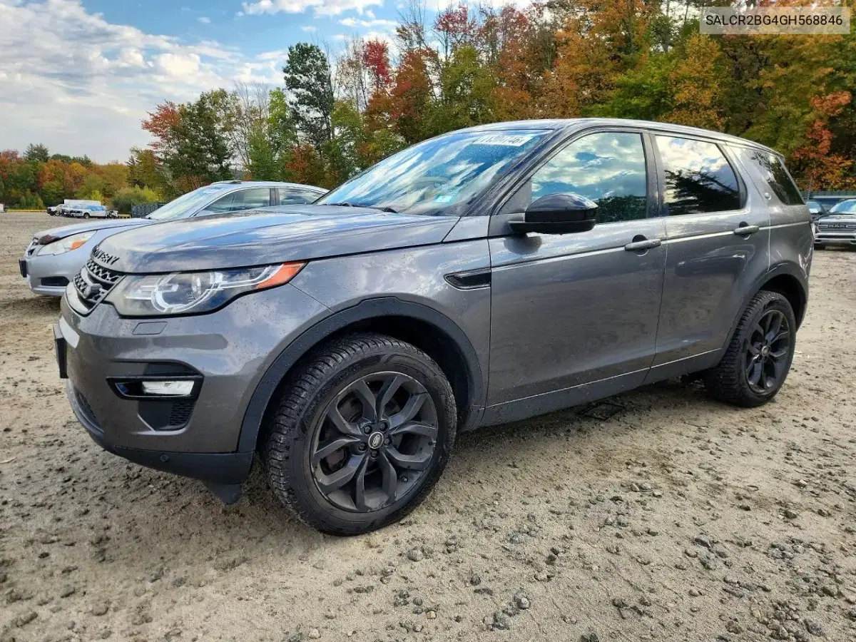 SALCR2BG4GH568846 — 2016 Land Rover Discovery Sport, Передняя часть, фото до ремонта