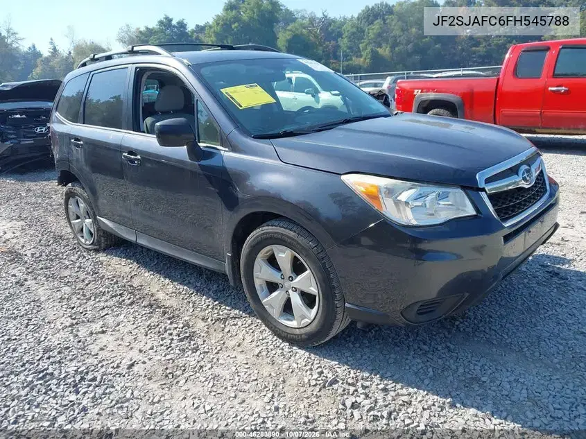 JF2SJAFC6FH545788 — 2015 Subaru Forester, Задняя часть, фото до ремонта