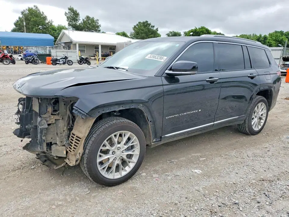1C4RJKEG2M8102378 — 2021 Jeep Grand Cherokee, Передняя часть, фото до ремонта