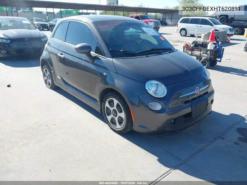 3C3CFFGEXHT620891 — 2017 Fiat 500, Неизвестные повреждения, фото до ремонта